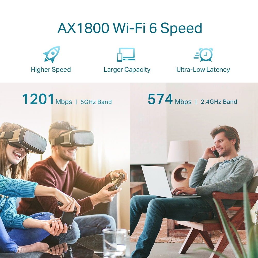 Wzmacniacz sieci bezprzewodowej Wi-Fi 6 AX1800 TP-Link RE605X - obrazek 4