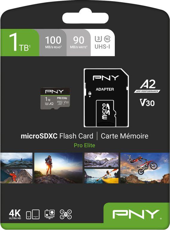- karta pamieci MicroSD 1TB SDXC PNY PRO Elite 100MB/90MB + Adapter SD! - obrazek 2