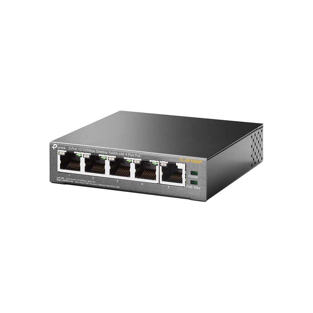 Switch TP-Link TL-SF1005P 5x10/100 MB/s 4xPoE - obrazek 3