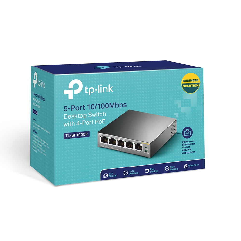 Switch TP-Link TL-SF1005P 5x10/100 MB/s 4xPoE - obrazek 5