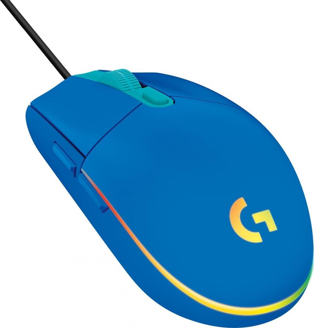 Mysz Logitech G102 Lightsync Niebieska - obrazek 2