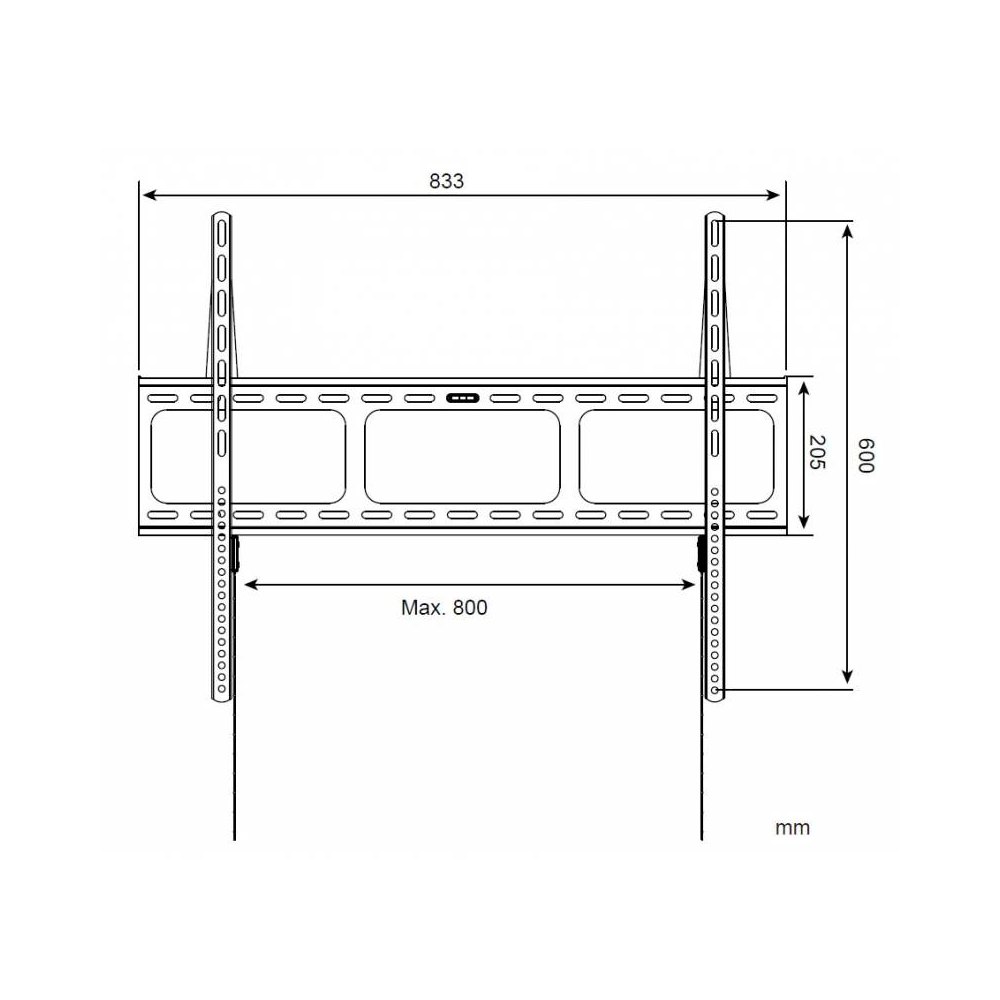 Uchwyt do mocowania LCD 42" - 80" - 60 kg Ścienny Slim Techly - obrazek 2