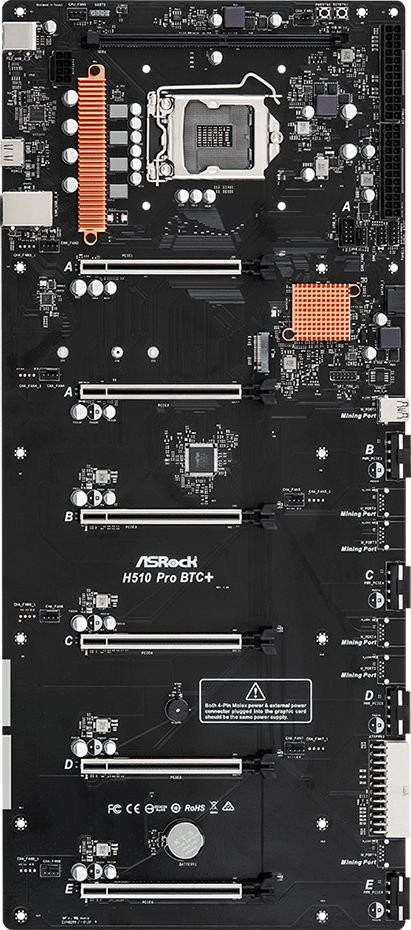 Płyta Socket LGA1200 ASRock H510 PRO BTC+ - obrazek 2