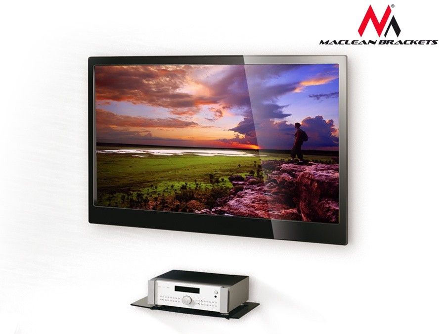 Półka pod sptrzęt RTV 360x250mm Maclean - obrazek 2