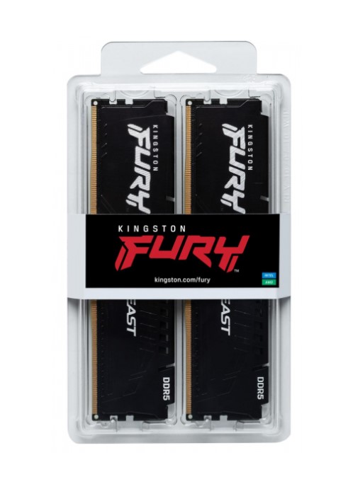 DIMM PC-5600 DDR5 16GB Kingston KF556C36BBEK2-16 Fury Beast EXPO **2 x 8GB** - obrazek 2