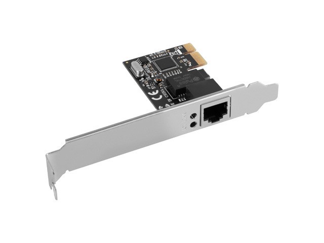 Karta sieciowa PCI-E Lanberg PCE-1GB-201 Gigabit 10/100/1000 Mb/s RJ45 - obrazek 2