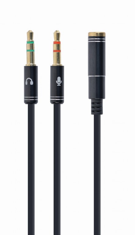 Kabel Audio Mini Jack Stereo żeński na 2 x męski Mini Jack Gembird - obrazek 2