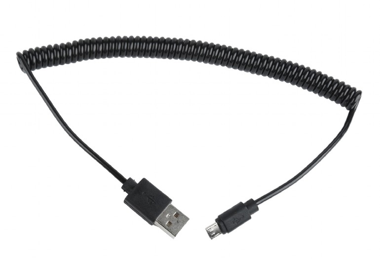 Kabel USB 2.0 męski A na microUSB męski 1.8 m Gembird Spirala - obrazek 3