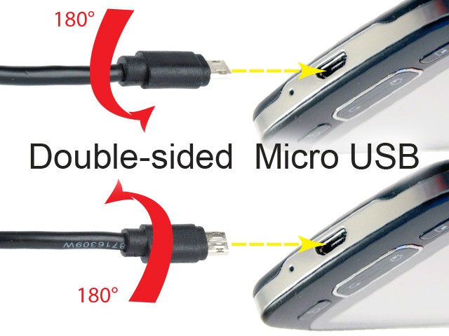 Kabel USB 2.0 męski A na microUSB męski 1.8 m Gembird Obustronny - obrazek 3