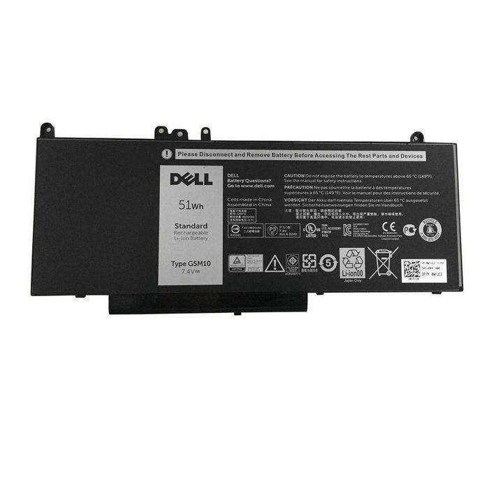 Bateria do laptopa Dell 51Wh, 4-cell, Li-Ion, 7.4V, 6820mAh, Dell Latitude E5250/E5450/E5550