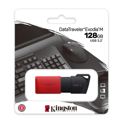 Flashdrive 128GB USB 3.2 Kingston DataTraveler Exodia M - obrazek 2