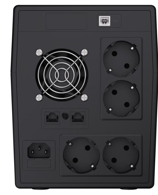 Zasilacz awaryjny UPS - Green Cell 2000VA 1200W Power Proof - obrazek 2