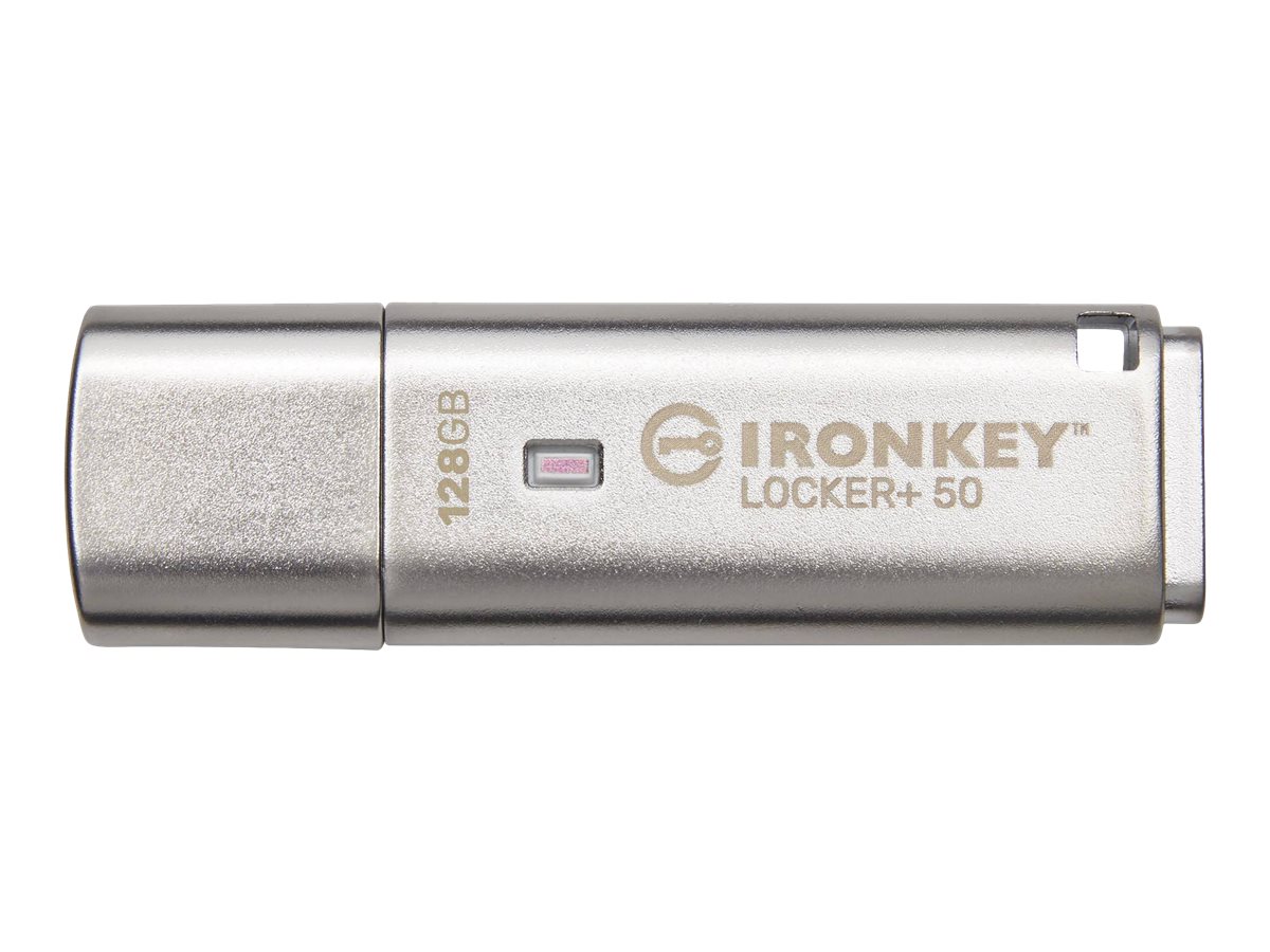 Flashdrive 128GB USB 3.2 Kingston IronKey Locker+ 50 AES - obrazek 3