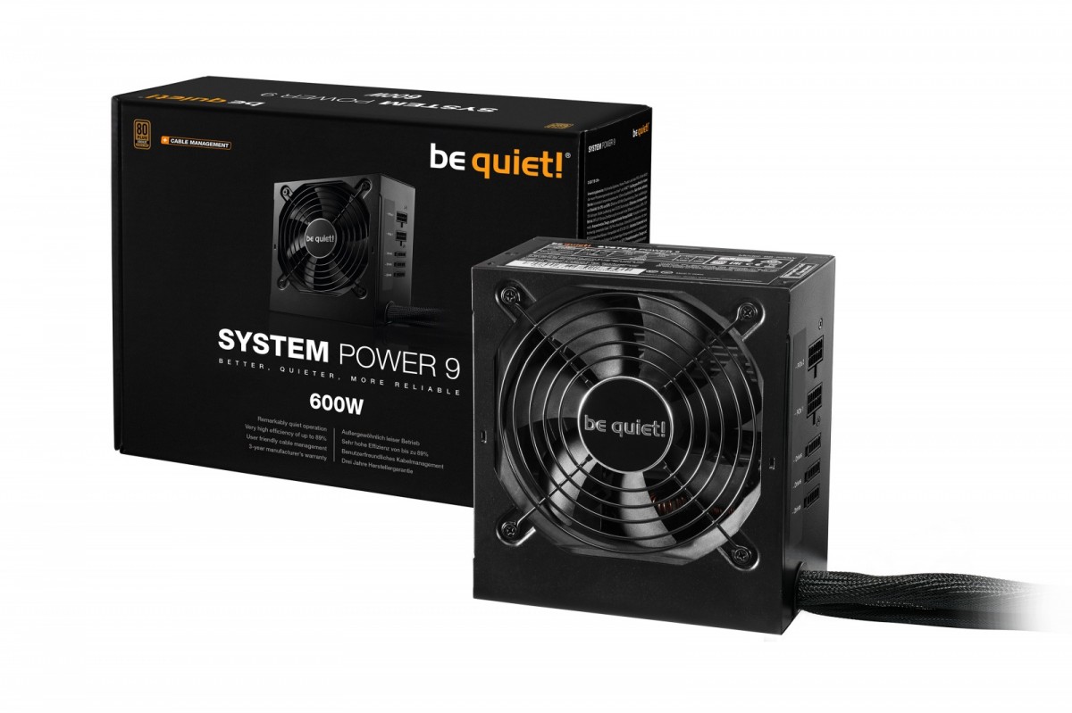 Zasilacz ATX 600W be quiet! System Power 9 CM 80 Plus Bronze - obrazek 2
