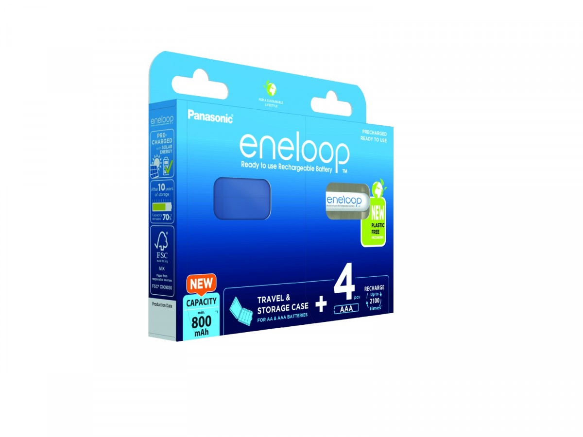 Akumulatorki AAA/800 mAh NIMH 4 szt. Panasonic Eneloop + pudełko