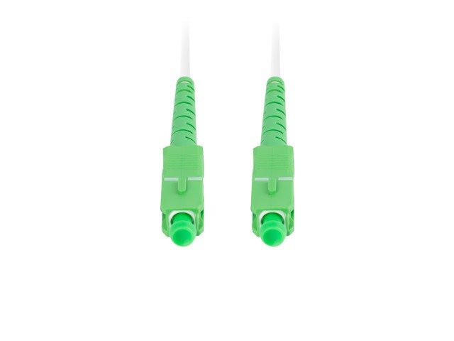 Patchcord światłowodowy Sm Sc/Apc-Sc/Apc Simplex 3.0mm 5.0m Biały Lanberg - obrazek 3