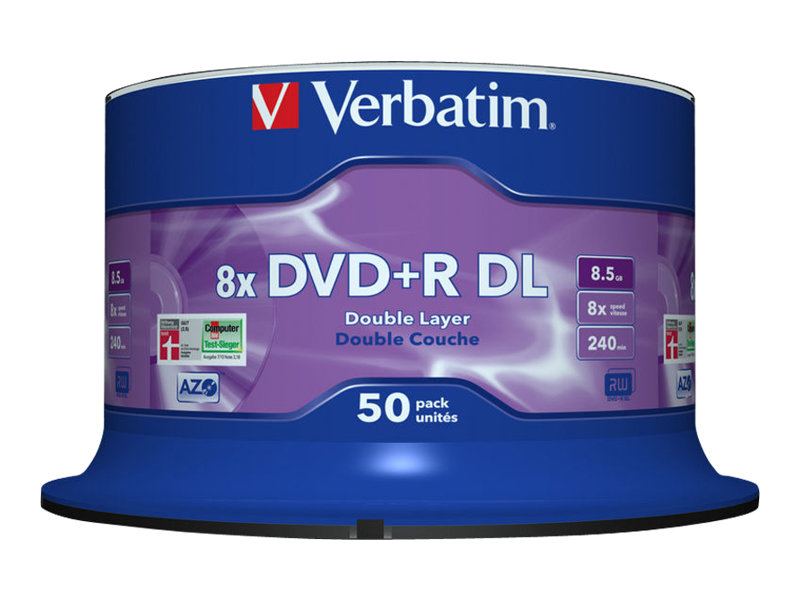 DVD+R VERBATIM 8,5GB x8 DoubleLayer Cake* 50 - obrazek 2