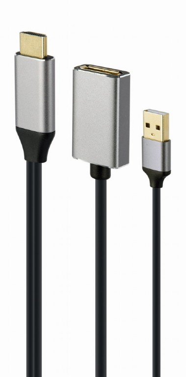 Adapter HDMI męski na Displayport żeński Aktywny 4K 60Hz Gembird - obrazek 2