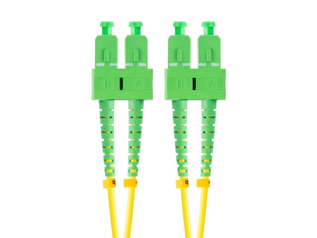 Patchcord światłowodowy Sm Sc/Apc-Sc/Apc Duplex 3.0mm 5.0m Żółty Lanberg - obrazek 4