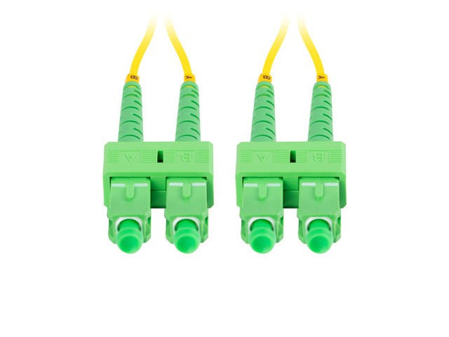 Patchcord światłowodowy Sm Sc/Apc-Sc/Apc Duplex 3.0mm 5.0m Żółty Lanberg - obrazek 2