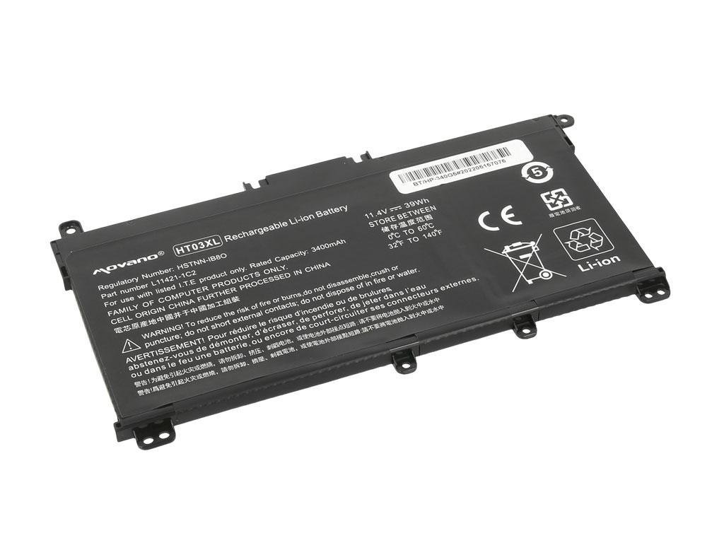 Bateria do laptopa HP 250 G7; 250 G8; 255 G7; 255 G8; 470 G7 11.4V 3400mAh