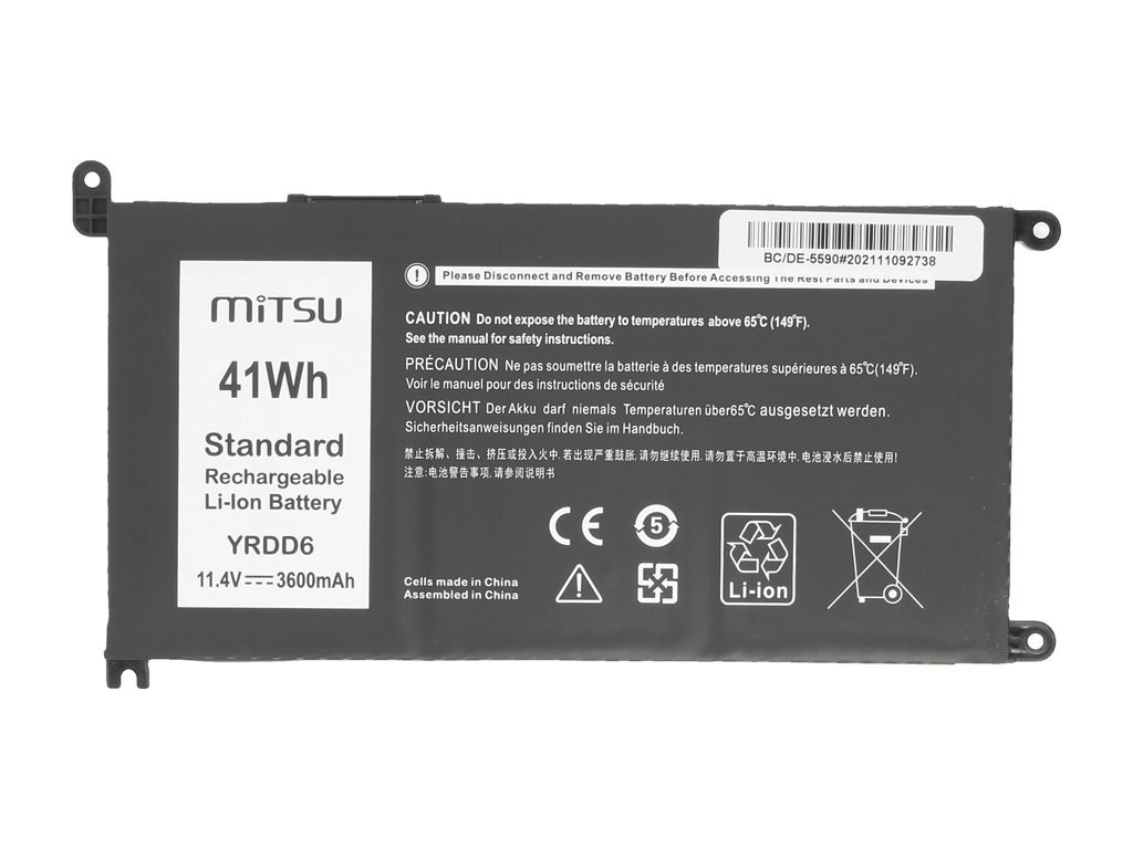 Bateria do laptopa Dell Vostro 3491; 5481; 5490; 5581; 5590 11.4 V 3600 mAh - obrazek 4