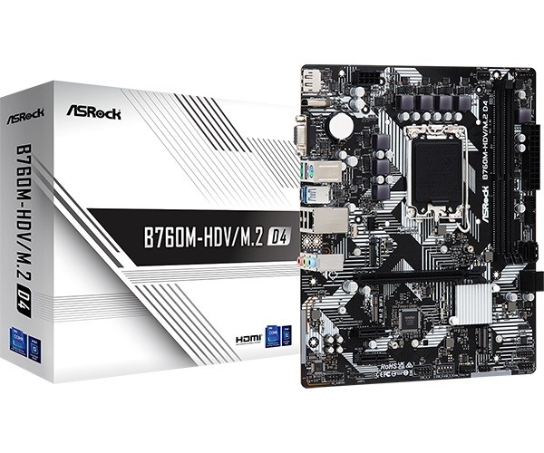 Płyta Socket LGA1700 ASRock B760M-HDV/M.2 D4