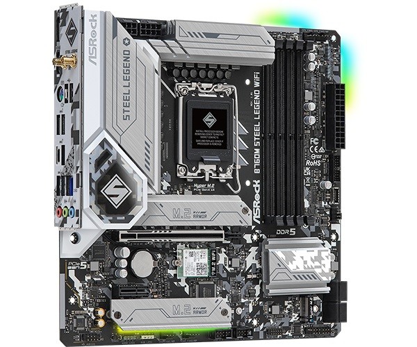 Płyta Socket LGA1700 ASRock B760M STEEL LEGEND WIFI - obrazek 4