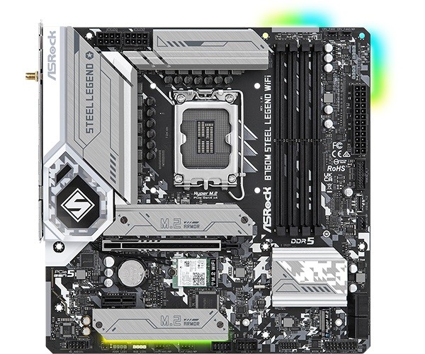 Płyta Socket LGA1700 ASRock B760M STEEL LEGEND WIFI - obrazek 3