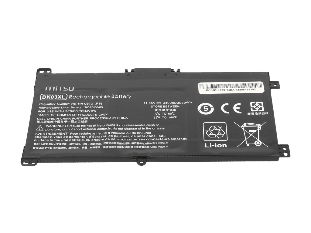 Bateria do laptopa HP Pavilion X360 14-BA 11.55 3400 mAh - obrazek 2