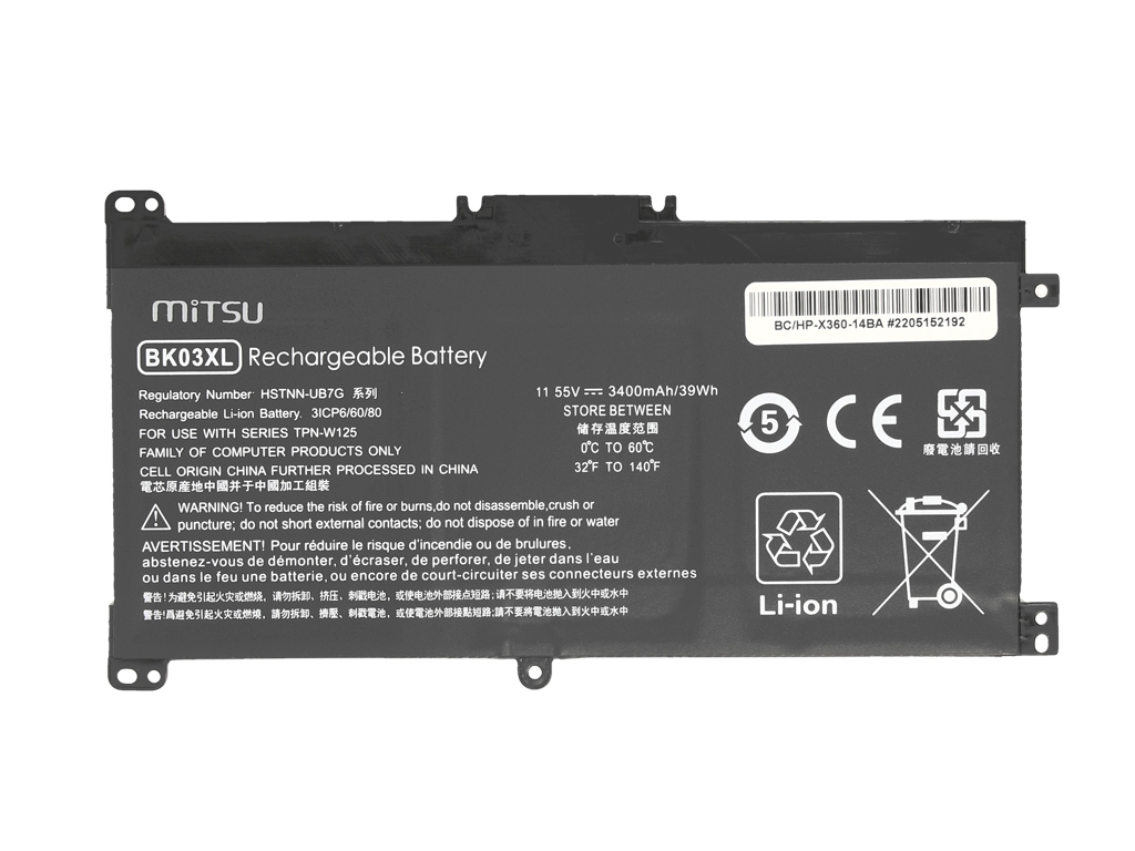 Bateria do laptopa HP Pavilion X360 14-BA 11.55 3400 mAh - obrazek 3