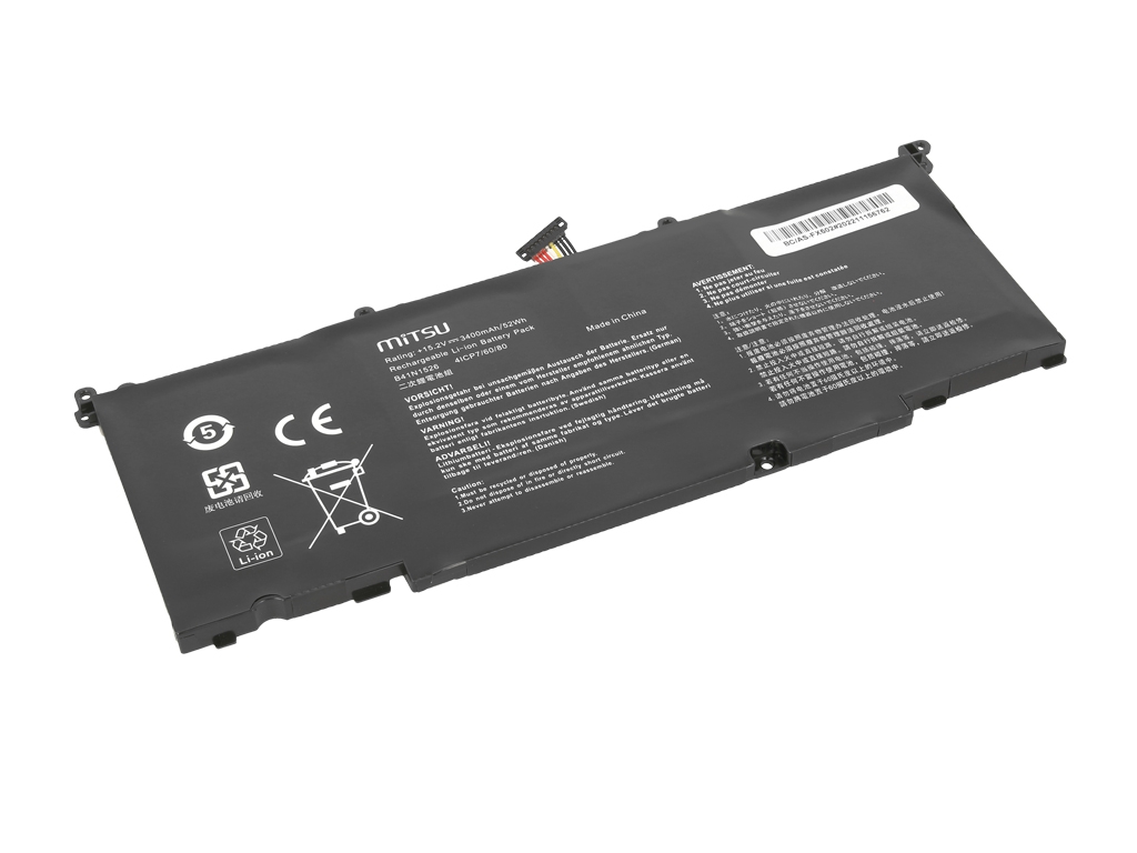 Bateria do laptopa Asus FX502; ROG Strix; GL502VY; GL502VT  15.2V  3400mAh