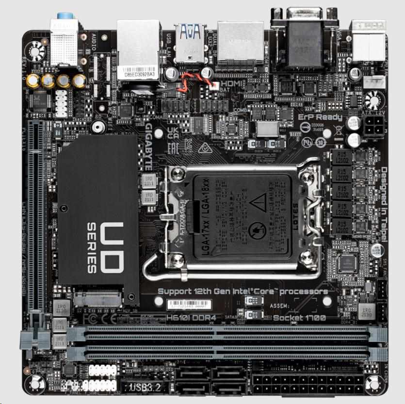 Płyta Socket LGA1700 Gigabyte H610I DDR4 - obrazek 2