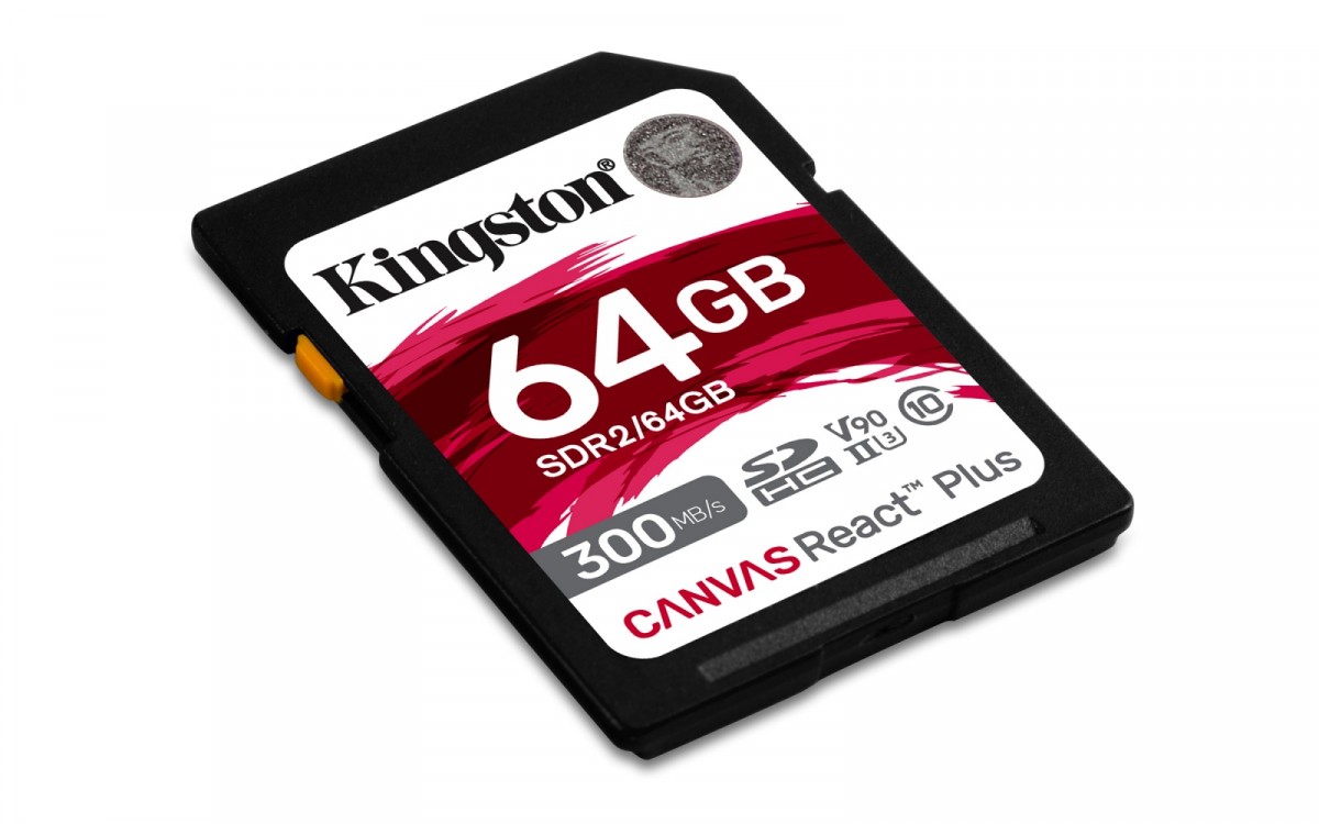 - karta pamieci SD 64GB SDXC Kingston Canvas React Plus 300MB/260MB - obrazek 2