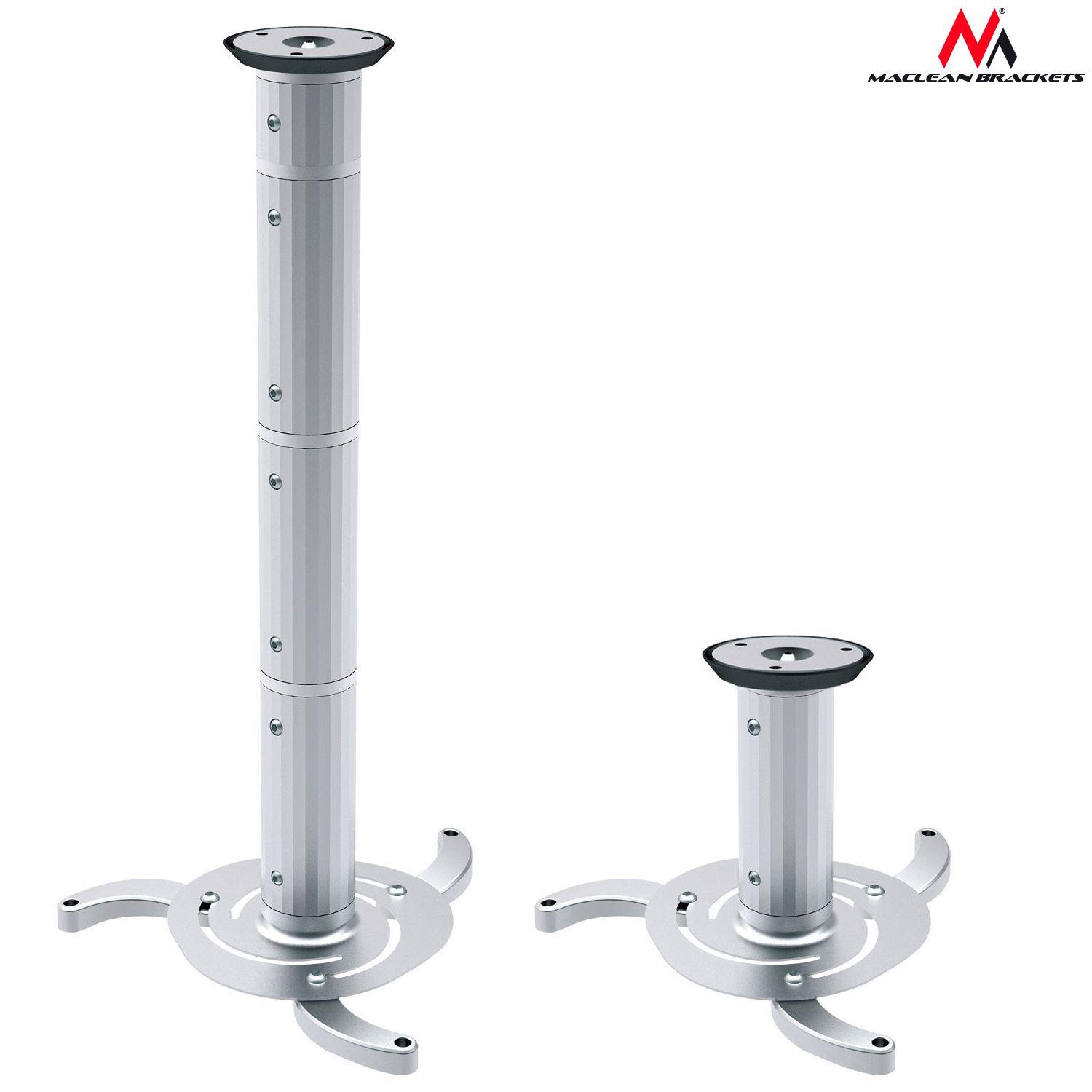 Uchwyt do mocowania projektora sufitowy z regulowanym ramieniem 80-980mm 10 kg Maclean