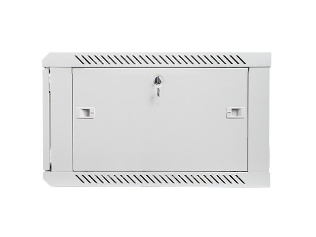 Szafa wisząca rack 19'' 6U 600x600mm szara (drzwi przednie szklane) Langberg - obrazek 2