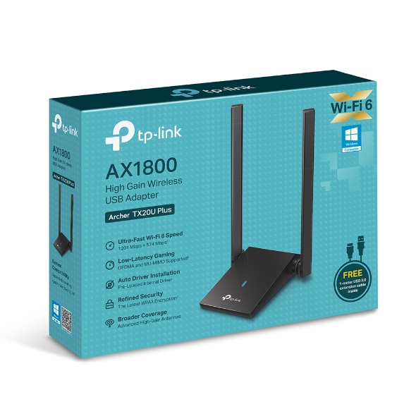 Bezprzewodowa karta sieciowa USB Wi-Fi 6 AX1800 TP-Link Archer TX20U Plus - obrazek 5