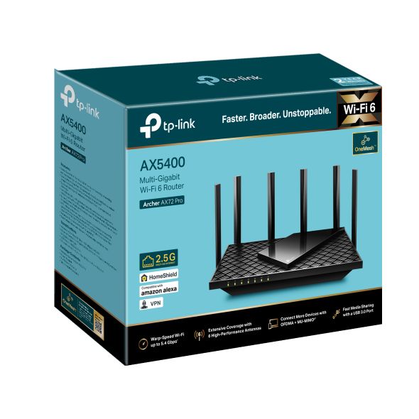 Router Wi-Fi 6 AX5400 TP-Link Archer AX72 PRO - obrazek 2