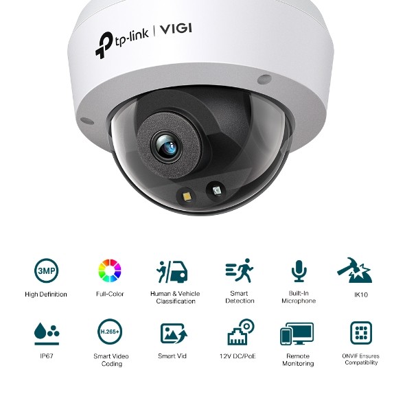 Kamera IP TP-Link VIGI C230(2.8mm) 4MP Dome - obrazek 3