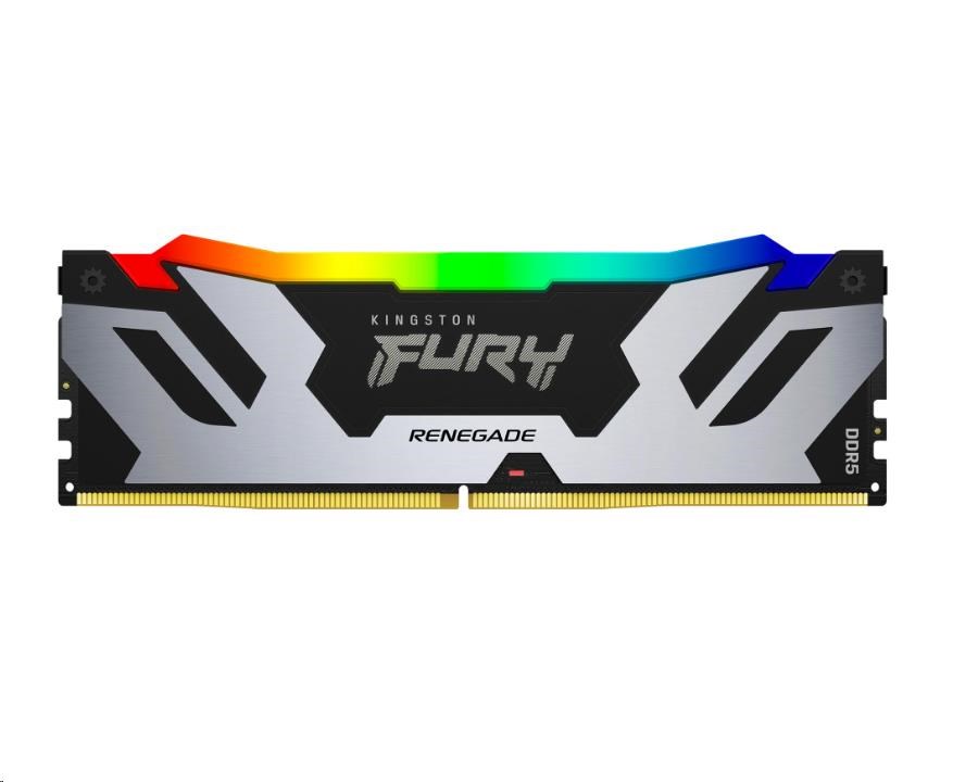 DIMM PC-6000 DDR5 48GB Kingston KF560C32RSA-48 Fury Renegade Silver RGB - obrazek 2