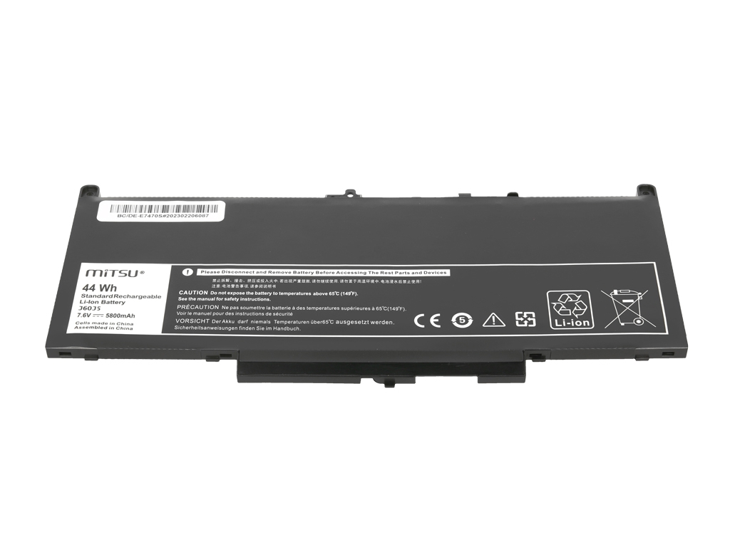 Bateria do laptopa Dell Latitude E7270; E7470 7.6 V 5800mAh - obrazek 4