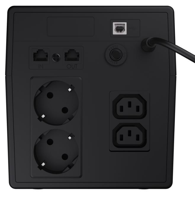 Zasilacz awaryjny UPS - Green Cell 1000VA 600W Power Proof - obrazek 2