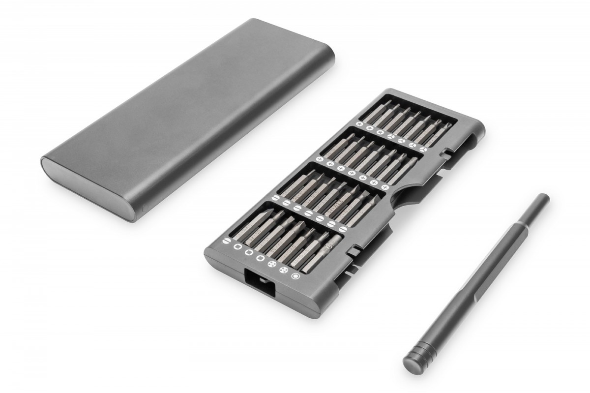 Zestaw śrubokrętów precyzyjnych Digitus - 57 elementów