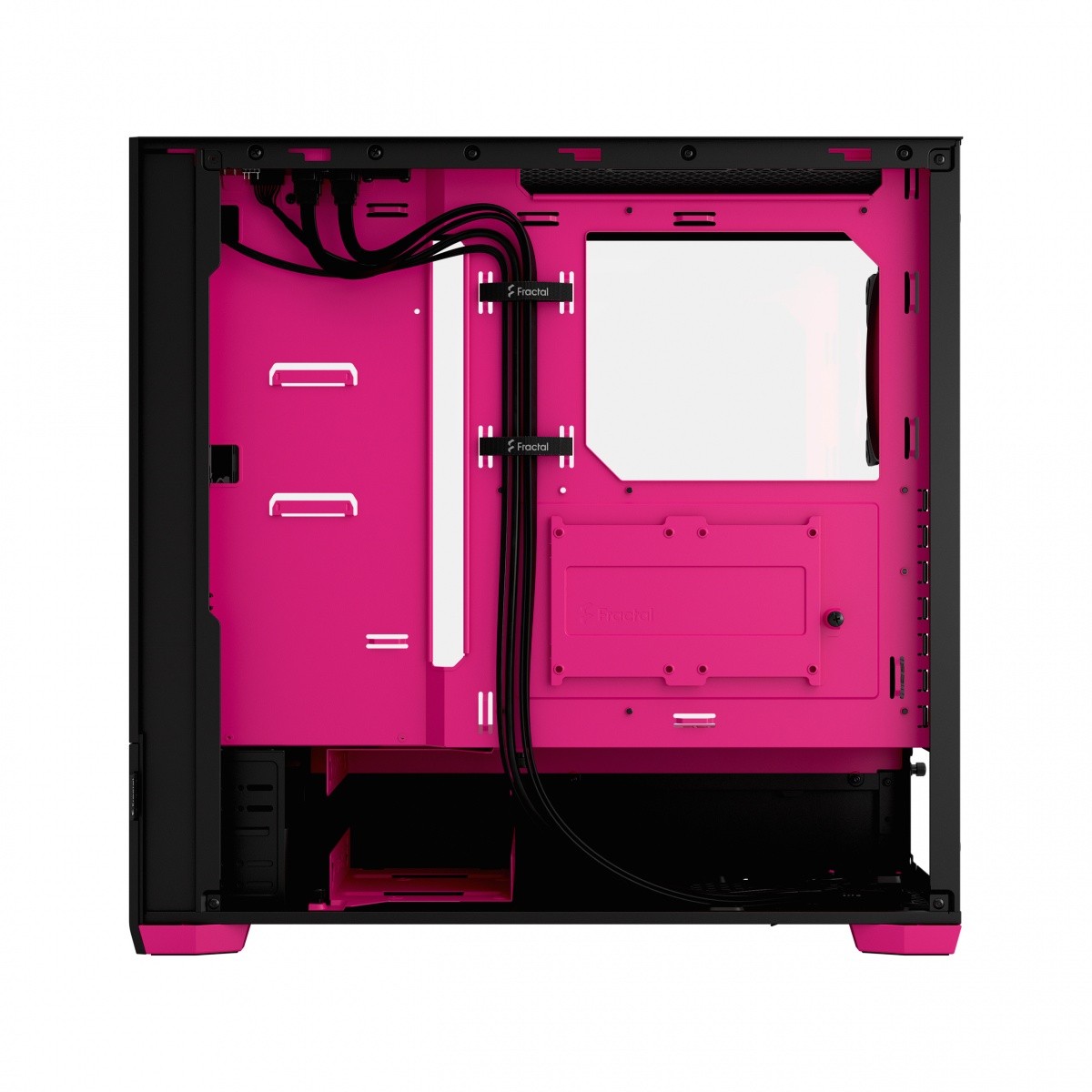 Obudowa Fractal Design Pop Air TG Clear Tint RGB Magenta core - obrazek 4