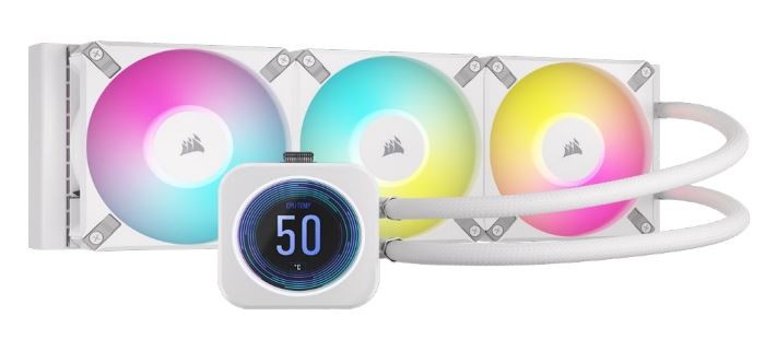 Chłodzenie wodne Corsair iCUE H150i ELITE LCD XT White