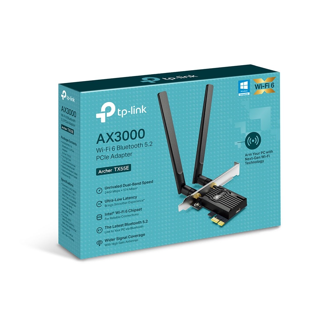 Bezprzewodowa karta sieciowa PCI Express Wi-Fi 6 AX3000 TP-Link Archer TX55E Bluetooth 5.2 - obrazek 5