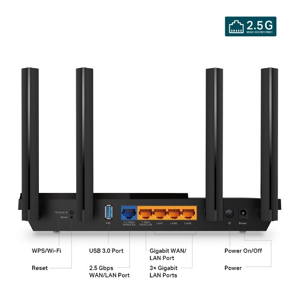 Router Wi-Fi 6 AX3000 TP-Link Archer AX55 PRO - obrazek 5