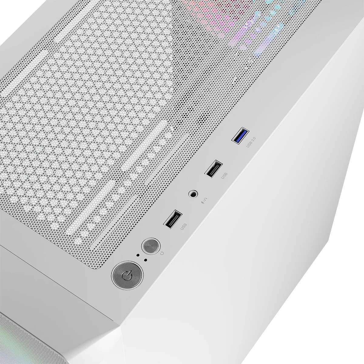 Obudowa Logic Portos ARGB MIDI Biała - obrazek 2