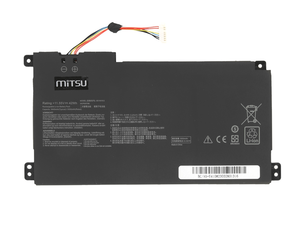 Bateria do laptopa Asus Vivobook 14 E410MA, 14 L410MA 11.55V 3550mAh - obrazek 3