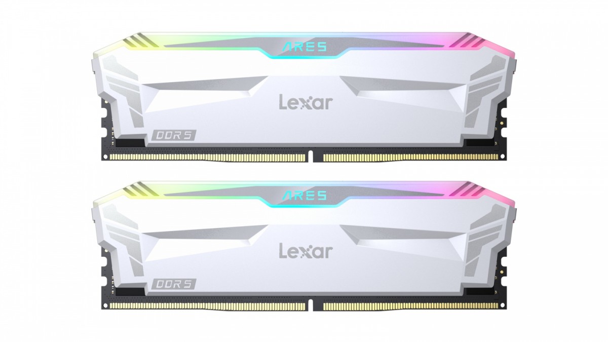 DIMM PC-6400 DDR5 32GB Lexar Ares RGB Gaming White **2 x 16GB** - obrazek 2